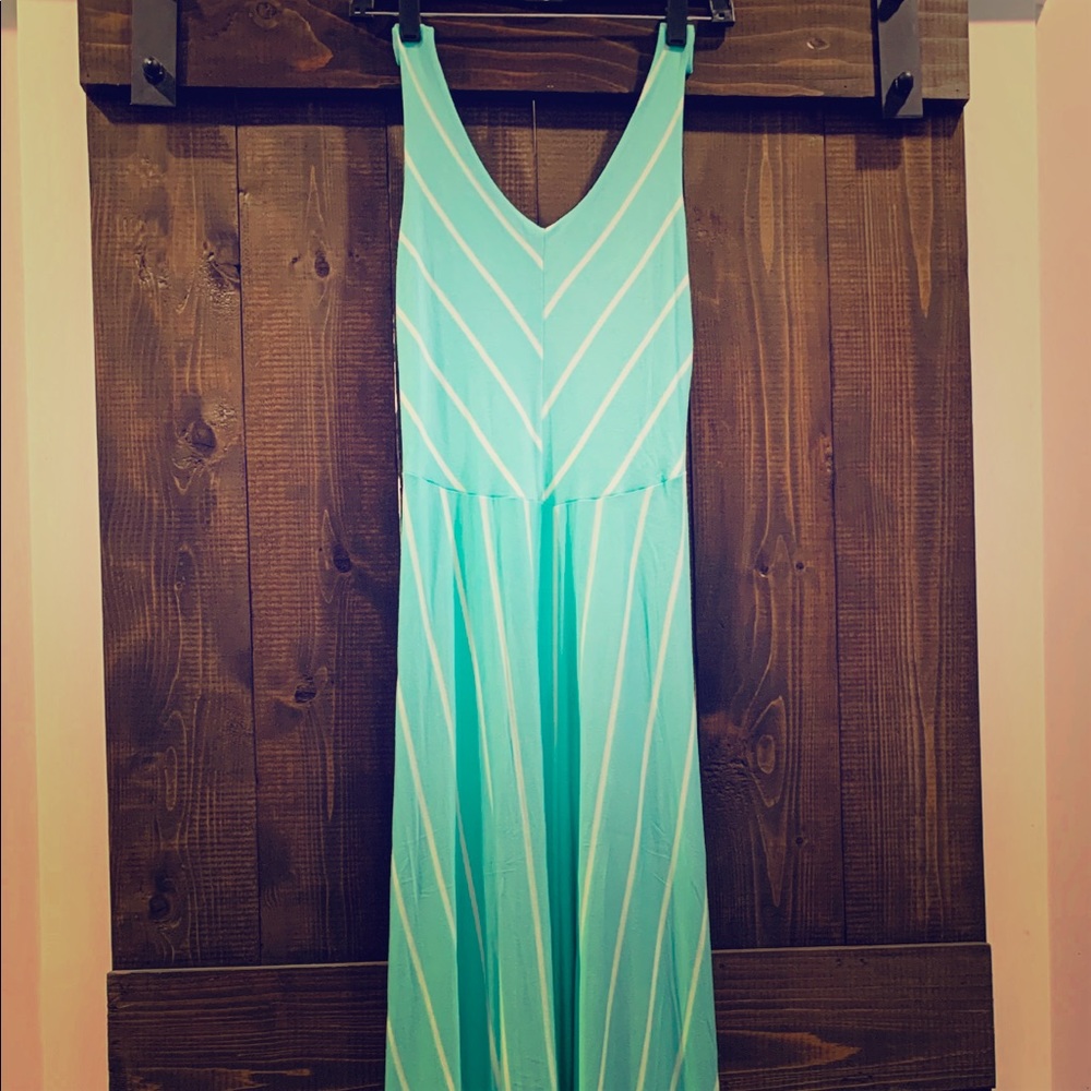 Floor length knit dress